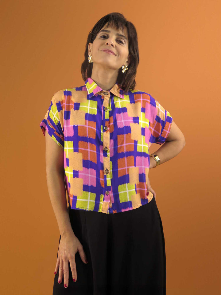 CAMISA CORTA BOTONES