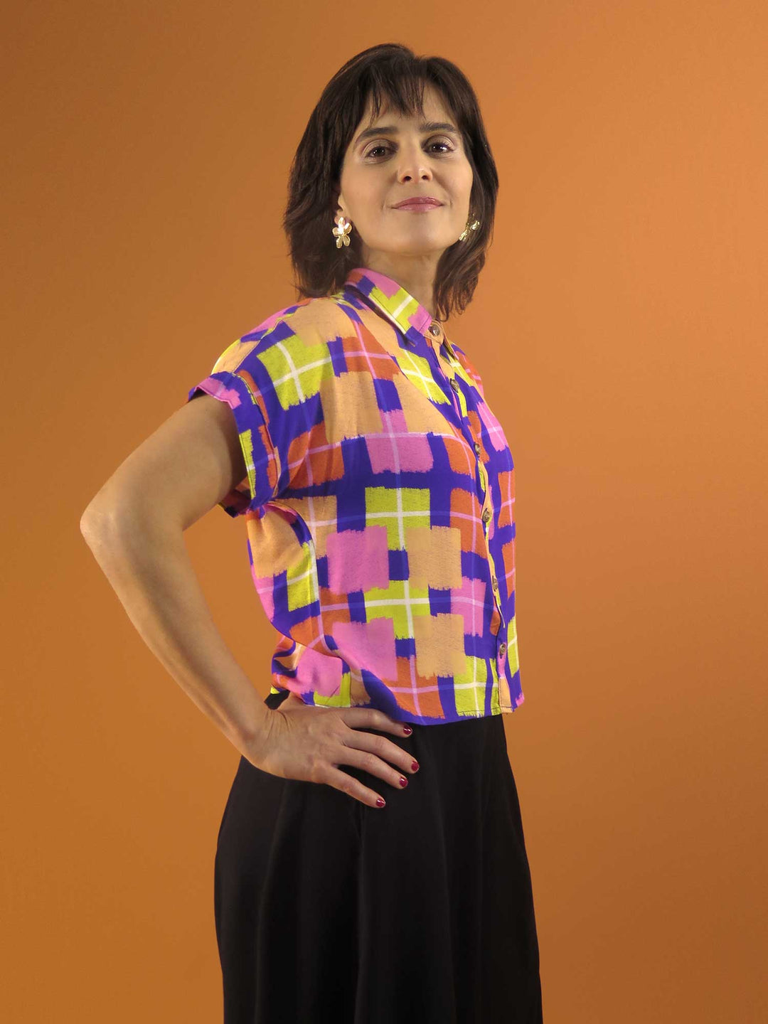 CAMISA CORTA BOTONES