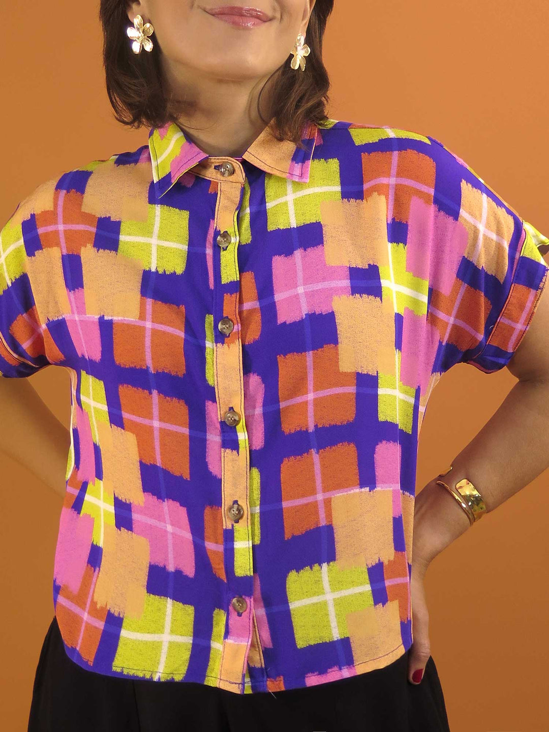 CAMISA CORTA BOTONES