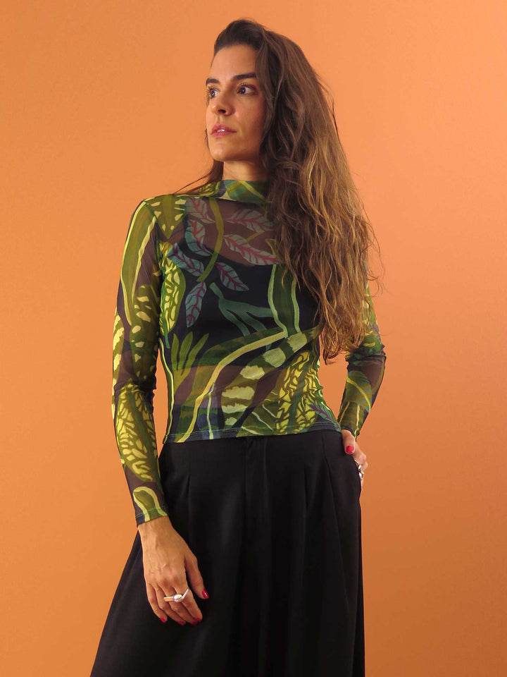 BLUSA CAROL MANGA LARGA