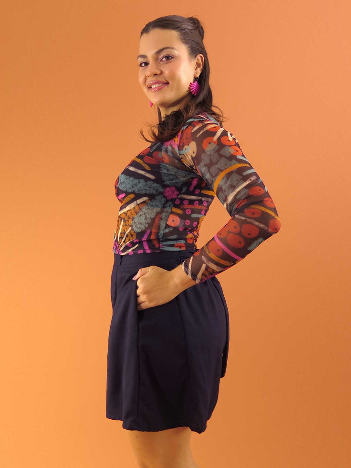 BLUSA CAROL MANGA LARGA
